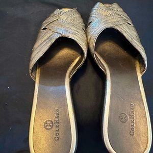 Size 9 slide heels silver